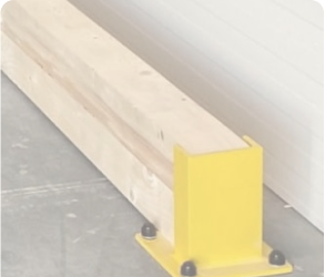 Odbojnica drewniana podwójna